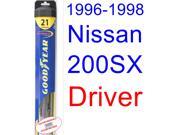 1996-1998 Nissan 200SX Wiper Blade (Driver) (Goodyear Wiper Blades-Hybrid) (1997) 1996-1998 Nissan 200SX Wiper Blade (Driver) (Goodyear Wiper Blades-Hybrid) (1997)
