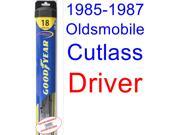 1985-1987 Oldsmobile Cutlass Wiper Blade (Driver) (Goodyear Wiper Blades-Hybrid) (1986) 1985-1987 Oldsmobile Cutlass Wiper Blade (Driver) (Goodyear Wiper Blades-Hybrid) (1986)