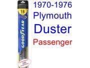1970 1976 Plymouth Duster Wiper Blade Passenger Goodyear Wiper Blades Hybrid 1971 1972 1973 1974 1975