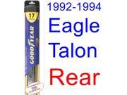 1992 1994 Eagle Talon Wiper Blade Rear Goodyear Wiper Blades Hybrid 1993