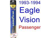 1993-1994 Eagle Vision Wiper Blade (Passenger) (Goodyear Wiper Blades-Hybrid) 1993-1994 Eagle Vision Wiper Blade (Passenger) (Goodyear Wiper Blades-Hybrid)