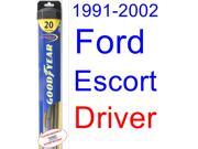 1991-2002 Ford Escort Wiper Blade (Driver) (Goodyear Wiper Blades-Hybrid) (1992,1993,1994,1995,1996,1997,1998,1999,2000,2001) 1991-2002 Ford Escort Wiper Blade (Driver) (Goodyear Wiper Blades-Hybrid) (1992,1993,1994,1995,1996,1997,1998,1999,2000,2001)