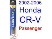 2002-2006 Honda CR-V Wiper Blade (Passenger) (Goodyear Wiper Blades-Hybrid) (2003,2004,2005) 2002-2006 Honda CR-V Wiper Blade (Passenger) (Goodyear Wiper Blades-Hybrid) (2003,2004,2005)