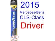 2015 Mercedes-Benz CLS-Class Wiper Blade (Driver) (Goodyear Wiper Blades-Hybrid) 2015 Mercedes-Benz CLS-Class Wiper Blade (Driver) (Goodyear Wiper Blades-Hybrid)