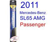 2011 Mercedes-Benz SL65 AMG Base Wiper Blade (Passenger) (Goodyear Wiper Blades-Hybrid) 2011 Mercedes-Benz SL65 AMG Base Wiper Blade (Passenger) (Goodyear Wiper Blades-Hybrid)