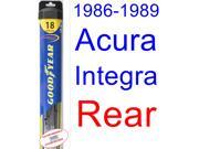 1986-1989 Acura Integra Wiper Blade (Rear) (Goodyear Wiper Blades-Hybrid) (1987,1988) 1986-1989 Acura Integra Wiper Blade (Rear) (Goodyear Wiper Blades-Hybrid) (1987,1988)