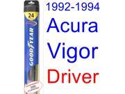 1992-1994 Acura Vigor Wiper Blade (Driver) (Goodyear Wiper Blades-Hybrid) (1993) 1992-1994 Acura Vigor Wiper Blade (Driver) (Goodyear Wiper Blades-Hybrid) (1993)