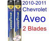 2010-2011 Chevrolet Aveo Replacement Wiper Blade Set/Kit (Set of 2 Blades) (Goodyear Wiper Blades-Hybrid) 2010-2011 Chevrolet Aveo Replacement Wiper Blade Set/Kit (Set of 2 Blades) (Goodyear Wiper Blades-Hybrid)