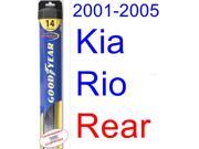 2001-2005 Kia Rio Wiper Blade (Rear) (Goodyear Wiper Blades-Hybrid) (2002,2003,2004) 2001-2005 Kia Rio Wiper Blade (Rear) (Goodyear Wiper Blades-Hybrid) (2002,2003,2004)