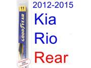 2012-2015 Kia Rio Wiper Blade (Rear) (Goodyear Wiper Blades-Hybrid) (2013,2014) 2012-2015 Kia Rio Wiper Blade (Rear) (Goodyear Wiper Blades-Hybrid) (2013,2014)