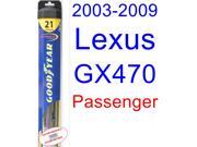 2003-2009 Lexus GX470 Wiper Blade (Passenger) (Goodyear Wiper Blades-Hybrid) (2004,2005,2006,2007,2008) 2003-2009 Lexus GX470 Wiper Blade (Passenger) (Goodyear Wiper Blades-Hybrid) (2004,2005,2006,2007,2008)