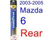2003-2005 Mazda 6 Wiper Blade (Rear) (Goodyear Wiper Blades-Hybrid) (2004) 2003-2005 Mazda 6 Wiper Blade (Rear) (Goodyear Wiper Blades-Hybrid) (2004)