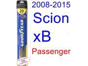 2008-2015 Scion xB Wiper Blade (Passenger) (Goodyear Wiper Blades-Hybrid) (2009,2010,2011,2012,2013,2014) 2008-2015 Scion xB Wiper Blade (Passenger) (Goodyear Wiper Blades-Hybrid) (2009,2010,2011,2012,2013,2014)