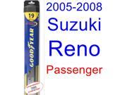 2005-2008 Suzuki Reno Wiper Blade (Passenger) (Goodyear Wiper Blades-Hybrid) (2006,2007) 2005-2008 Suzuki Reno Wiper Blade (Passenger) (Goodyear Wiper Blades-Hybrid) (2006,2007)