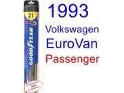 1993 Volkswagen EuroVan Wiper Blade (Passenger) (Goodyear Wiper Blades-Hybrid) 1993 Volkswagen EuroVan Wiper Blade (Passenger) (Goodyear Wiper Blades-Hybrid)