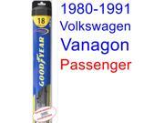 1980-1991 Volkswagen Vanagon Wiper Blade (Passenger) (Goodyear Wiper Blades-Hybrid) (1981,1982,1983,1984,1985,1986,1987,1988,1989,1990) 1980-1991 Volkswagen Vanagon Wiper Blade (Passenger) (Goodyear Wiper Blades-Hybrid) (1981,1982,1983,1984,1985,1986,1987,1988,1989,1990)