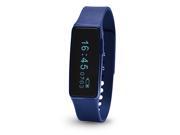 Nuband Activ Navy Activity and Sleep Tracker Band Bluetooth Enabled App for Apple and Android Blue