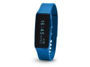 Nuband Activ Activity and Sleep Tracker Band Bluetooth Enabled App for Apple and Android Blue
