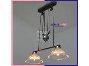 E27 glass vintage chandeliers modern light fixtures lift up and down indoor lighting metal kitchen lustre home deco foyer CHP01