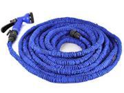 150FT Retractable Garden Hose Expandable Stretch Car Watering Pipes Magic Hose for Irrigation with Spray Gun Blue