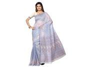 Triveni Lovely Blue Colored Printed Blended Cotton Saree 1010