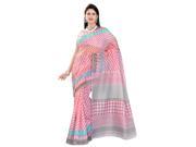 Triveni Pleasing Pink Colored Printed Blended Cotton Saree 1048