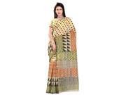 Triveni Fashionable Beige Colored Printed Blended Cotton Saree 1059