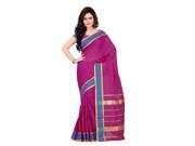 Triveni Astounding Magenta Colored Traditional Blended Cotton Saree 2075