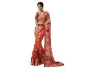 Triveni Fashionable Multi Colored Printed Chiffon Festive Saree
