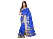 Triveni Picturesque Blue Colored Woven Art Silk Jacquard Casual Wear Saree