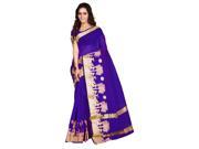 Triveni Cute Purple Colored Woven Art Silk Jacquard Casual Wear Saree