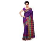 Triveni Amiable Purple Colored Plain Art Silk Festive Saree