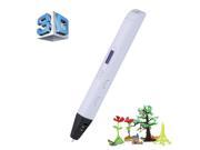 3d printer pen BANGWEIER Professional Printing 3D Pen with OLED Display 6mm Nozzle Different Speeds Printing Temperatures ABS Filament White