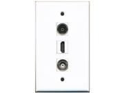 RiteAV - 1 Port HDMI and 1 Port Toslink and 1 Port BNC Wall Plate RiteAV - 1 Port HDMI and 1 Port Toslink and 1 Port BNC Wall Plate