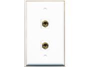 RiteAV 1 Port Speaker 2 Banana 1xRed 1xBlack Wall Plate Screw On Keystone...