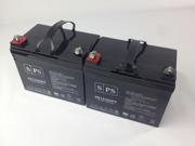 SPS BRAND 12v 35Ah Z1 Terminal Pride Mobility Select 6 wheelchair scooter U1 replacement battery 2 PACK
