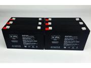 6v 7Ah Dual Lite EZ1A Emergency Light Replacement Battery SPS 4 PACK