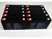 6v 7Ah Lightalarms ZG1 Emergency Light Replacement Battery SPS 10 PACK
