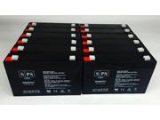 6v 7Ah Dual Lite DL4 Alarm Replacement Battery SPS 12 PACK