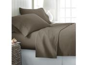 Home Collection™ Premium Double Brushed Microfiber 6 Piece Bed Sheet Set Calking Taupe
