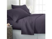 Home Collection™ Premium Double Brushed Microfiber 4 Piece Bed Sheet Set King Purple