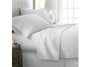 Home Collection™ Premium Double Brushed Microfiber 4 Piece Bed Sheet Set Twin White