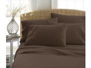 Home Collection™ Premium Double Brushed Microfiber 6 Piece Bed Sheet Set Twin Chocolate