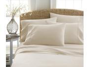 Home Collection™ Premium Double Brushed Microfiber 6 Piece Bed Sheet Set Calking Cream