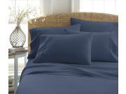 Home Collection™ Premium Double Brushed Microfiber 6 Piece Bed Sheet Set Calking Navy