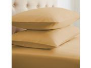 Merit Linens™ Luxury Double Brushed 2 Piece Pillow Case Set Standard Gold