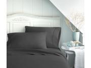 Merit Linens™ Luxury Double Brushed 4 Piece Bed Sheet Set Twin XL Black