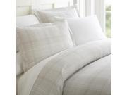 Merit Linen Premium Ultra Soft Thatch Pattern 3 Piece Duvet Cover Set