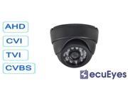 SecuEyes 4 in 1 TVI CVI AHD CVBS True HD SONY 2.4 MP 1080P 2.8 12mm Manual Zoom Lens OSD WDR Smart IR Dome Security Surveillance Camera Weather Vandal Proo