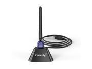 Coredy AC600 Dual Band USB WiFi Adapter Dongle with External Antenna Extensible Base with USB Extension Cable AE610 Base
